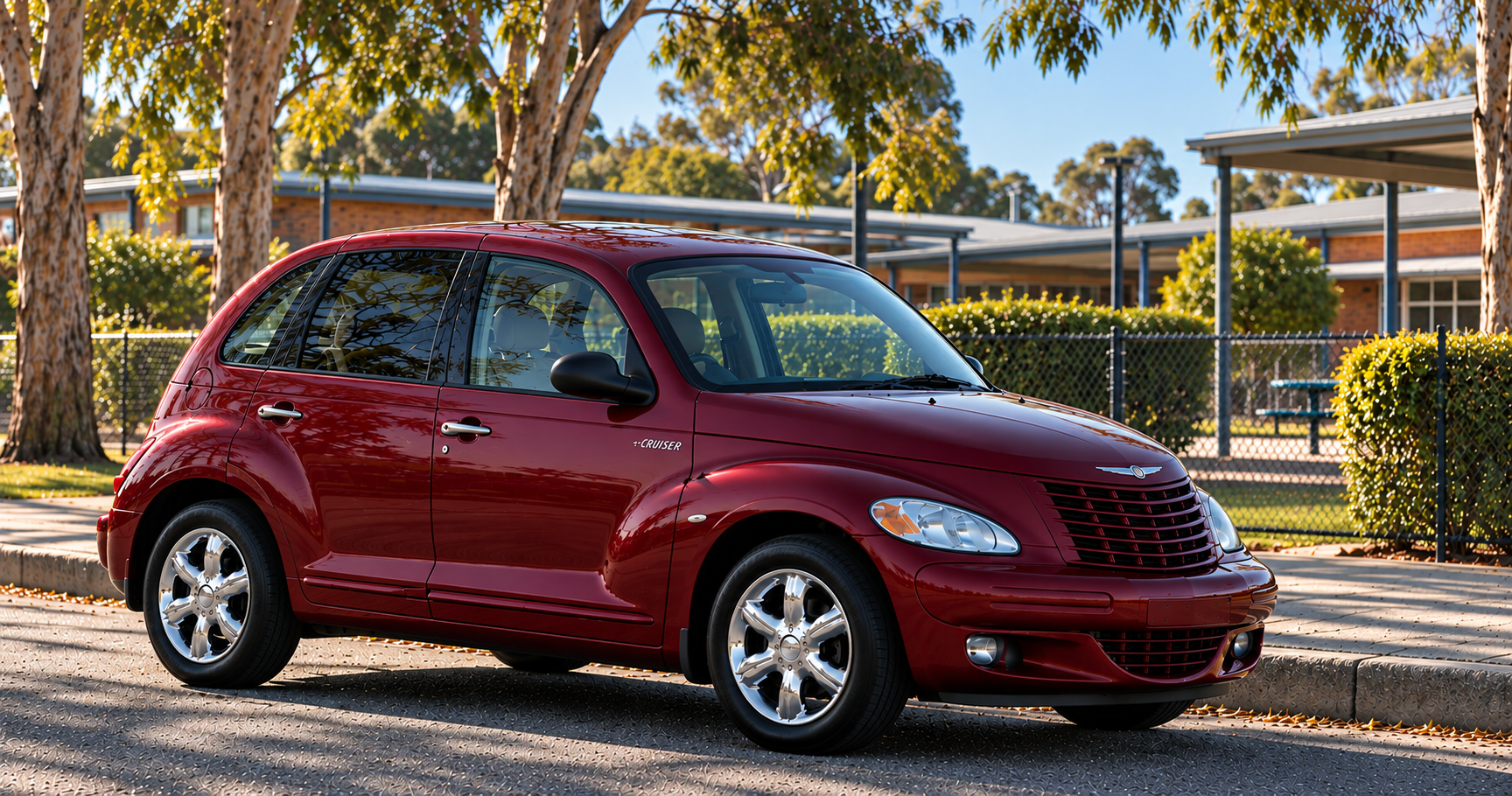 Burgundy PT Cruiser